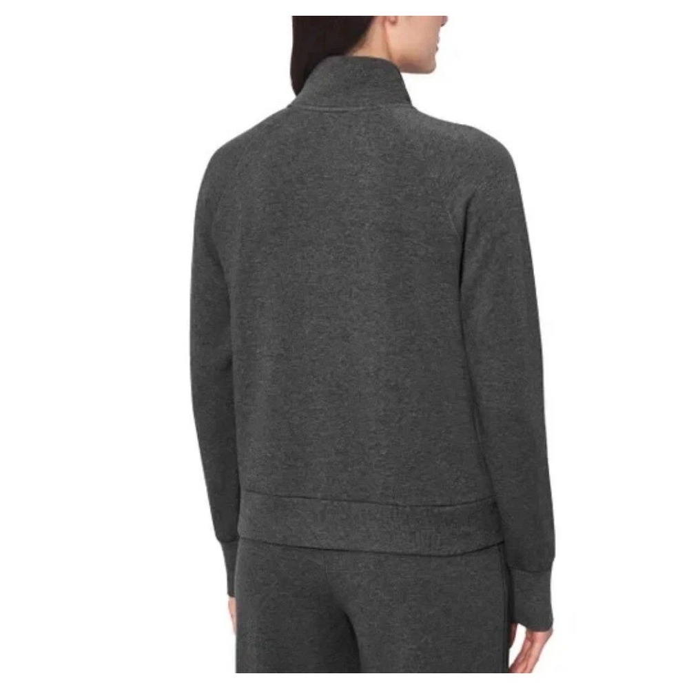 Mondetta Womens Fleece Full-Zip Jacket Black Charcoal Size M NEW 1906568 - Picture 2 of 7